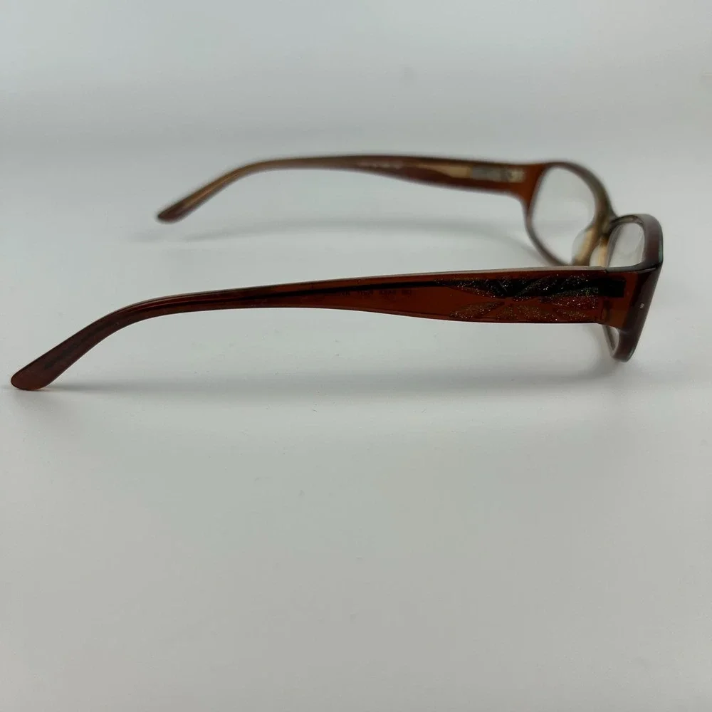 Saks Fifth Avenue 224 0STD Women's Eyeglasses Frame Brown Plastic Full Rim 135mm